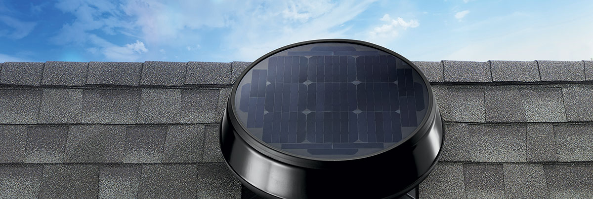 Hometech's solar powered rof fan