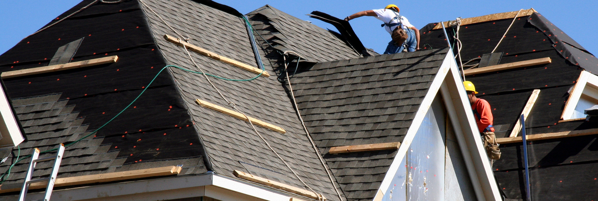 Residential roofing work
