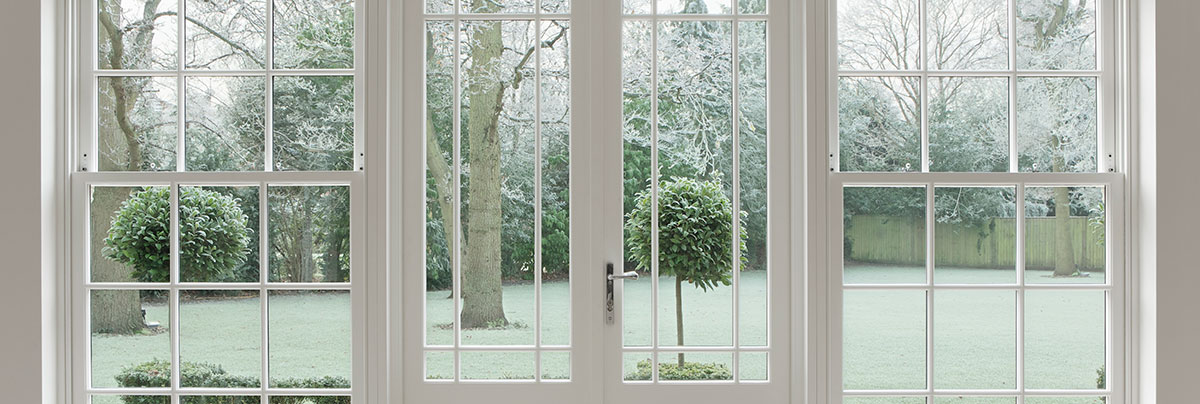 view from inside a garden room