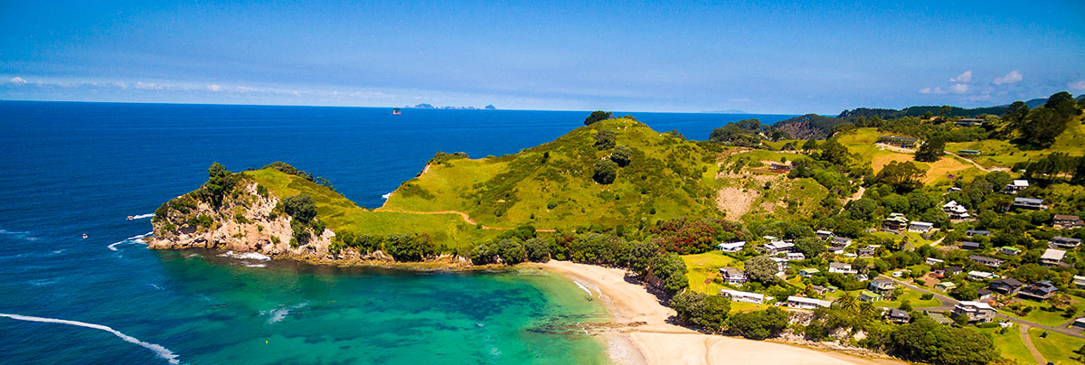 Coromandel aerial shot