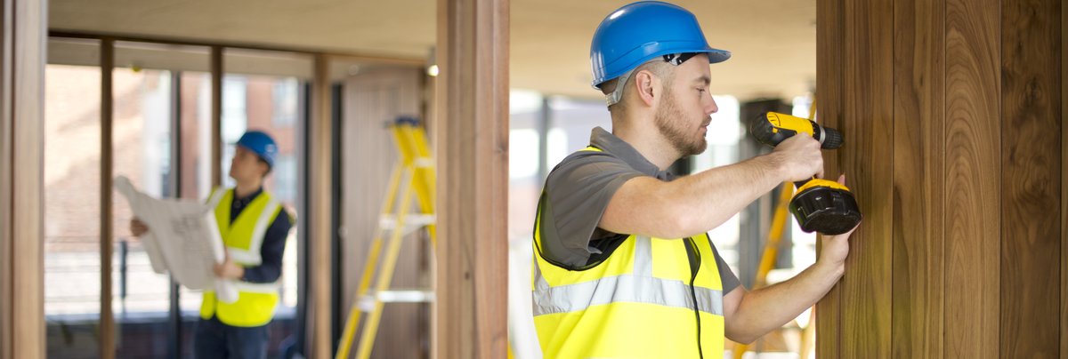 Builders working on a home renovation in Cambridge