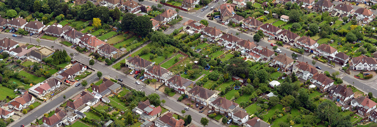 Aerial view of the greater london - south area