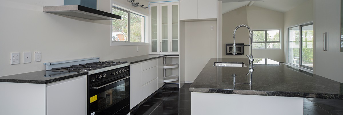 A brand new kitchen with modern appliances