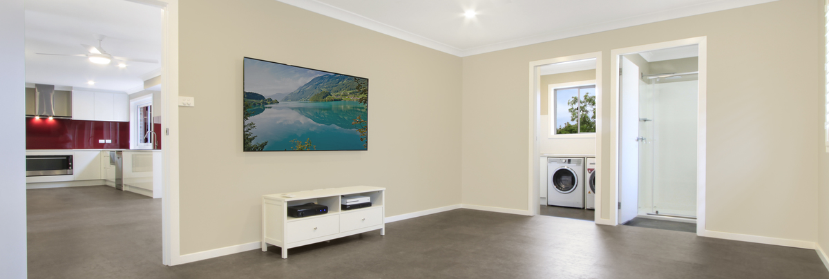 Downstairs interior renovation Australia