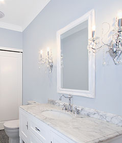 French provisional bathroom