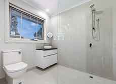 A sleek and minimalist bathroom renovation in Blackburn, Victoria