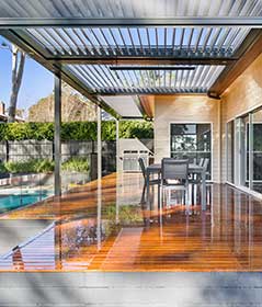 Outdoor room and swimming pool Australia