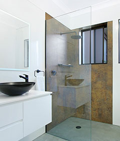 bathroom and pergola renovation