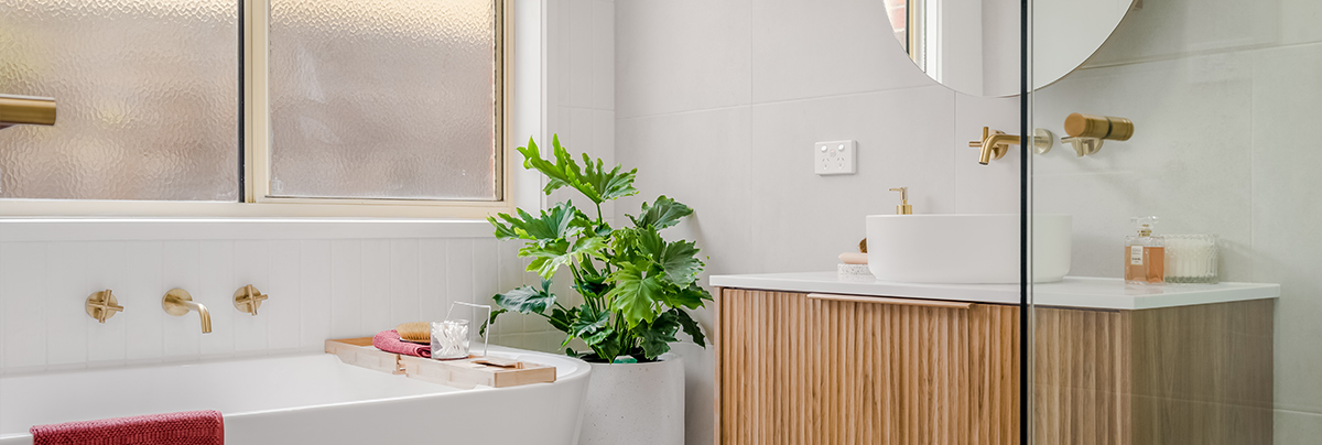 From floor to ceiling, the new bathroom has transformed into a proper urban retreat.