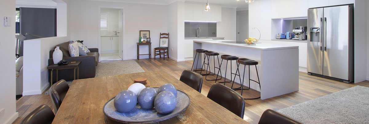 open plan modern kitchen