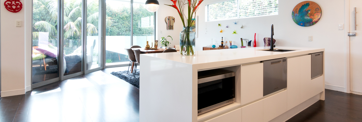 Modern kitchen in New Zealand