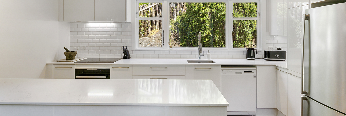 Modern white kitchen