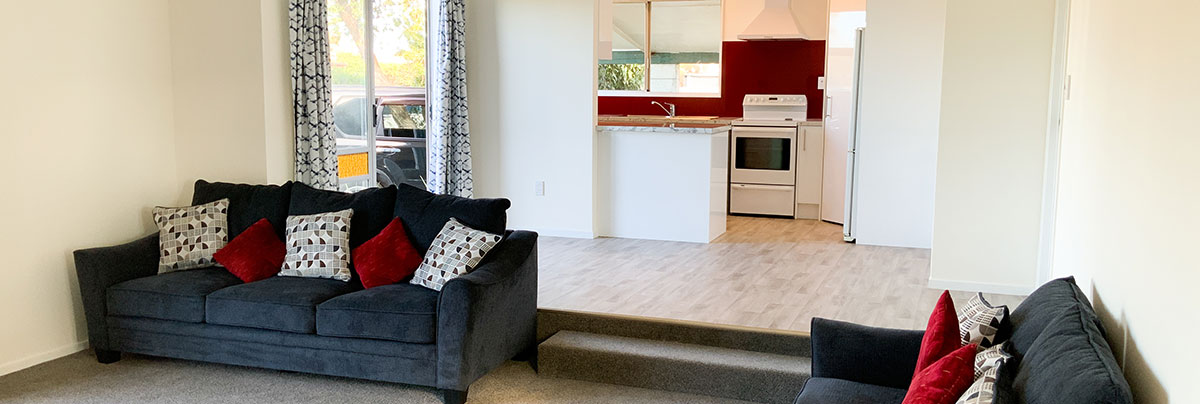Kitchen and lounge renovation in Hastings, New Zealand.