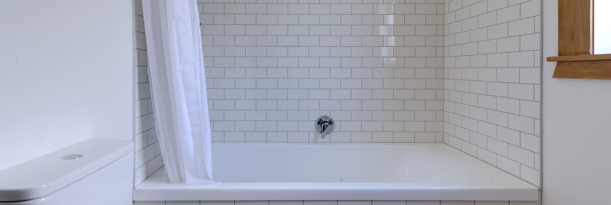 Tiled bath and shower