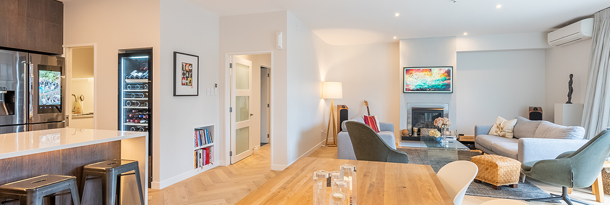 This extensive interior renovation leaves nothing to be desired, providing a contemporary design and smart tech upgrades throughout the home