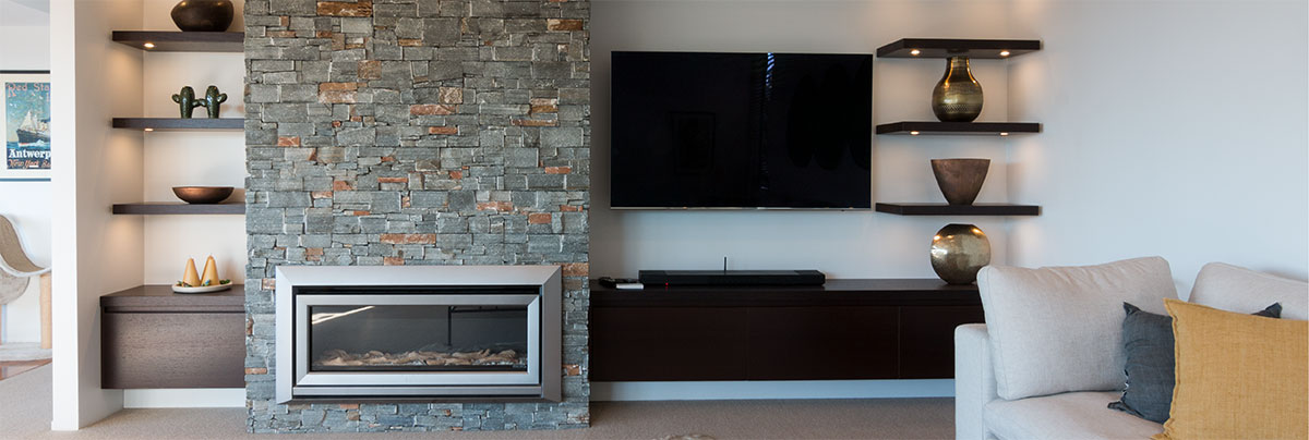 Lounge and display wall of renovation