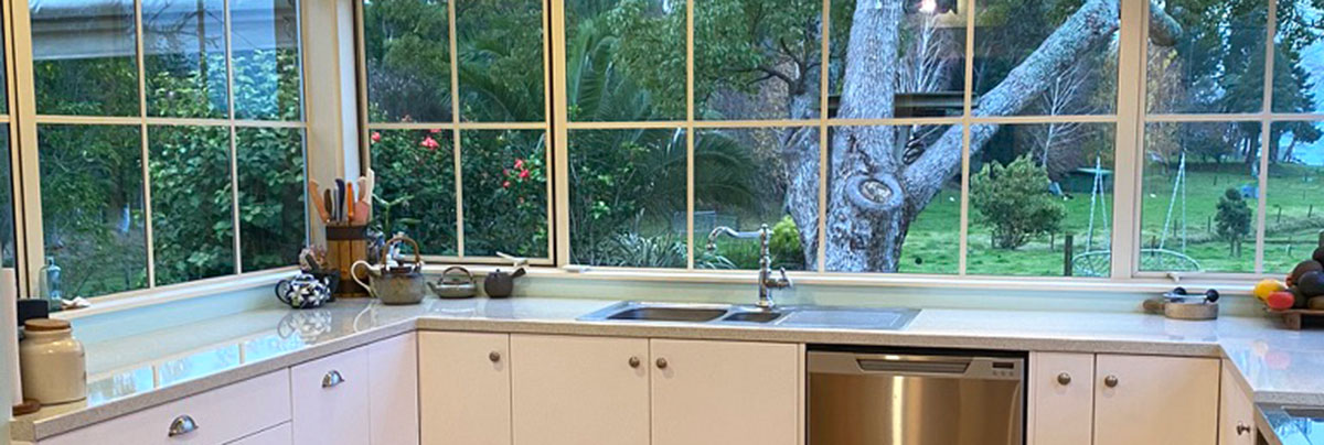 Kitchen renovation for coastal orchard property in Katikati, New Zealand