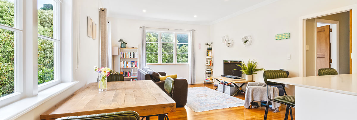 Wellington Renovation Specialist Lia Boersma helped these homeowners to update their dated kitchen into a modern, open-plan layout