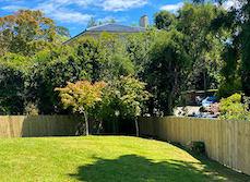 Beautiful fencing in Macandrew Bay, Dunedin