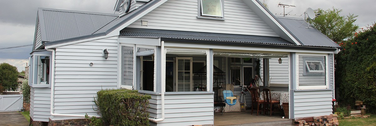 Outside of renovated home