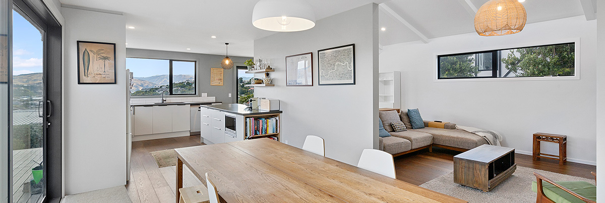 This 1970s Porirua home was given a contemporary makeover to reflect the new owner's style.