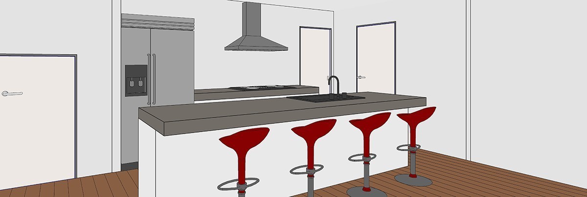 Concept plan of future renovated kitchen.