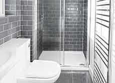 Renovating 2 Bathrooms and a Cloakroom in Arnold, Nottingham with contemporary furniture and fixtures, tiles, a fresh coat of paint, and more