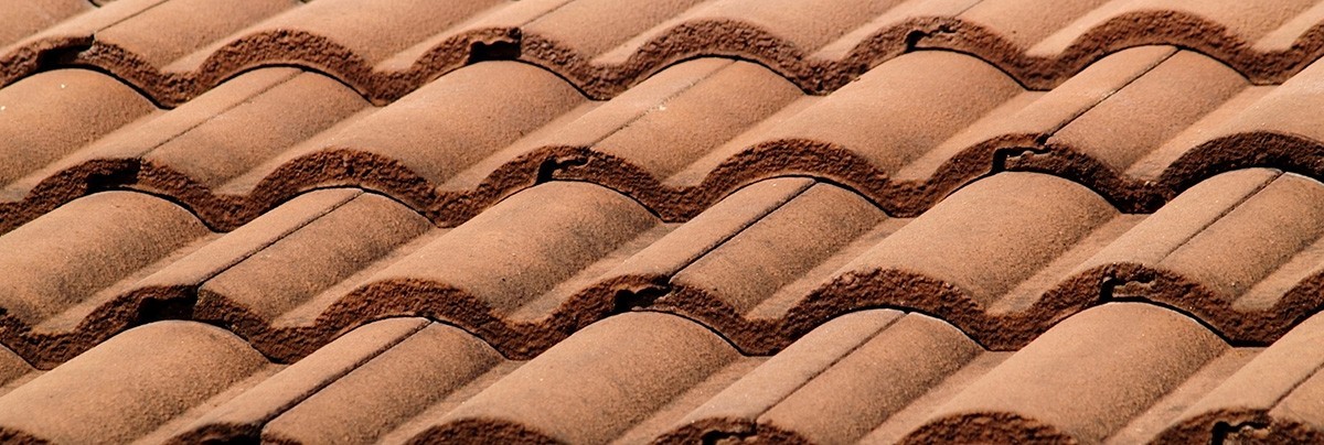 Terracotta roof tiles