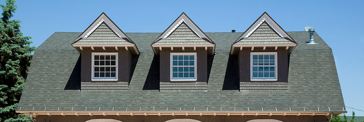Rooftop dormer window of UK home