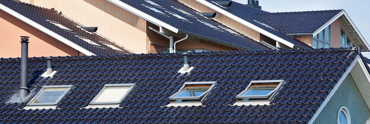 Roof window on home