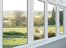 Glazed windows in a period home