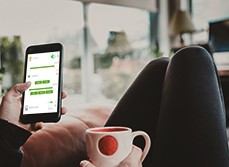 Nero by environexus home automation being used on phone