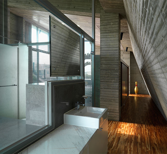 Adapted commercial property into residential living space 