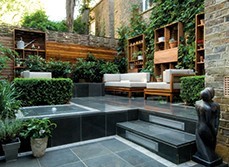 The outdoor area is perfect for entertaining
