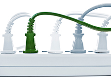 Install enough power-point to avoid the need for multi-plug adapters