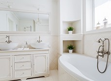 A vintage bathroom