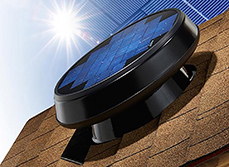 Hometech's solar powered rof fan