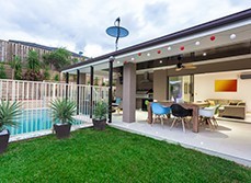 A picture of indoor outdoor flow design