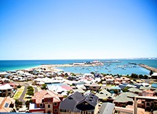 View of the port city of Bunbury