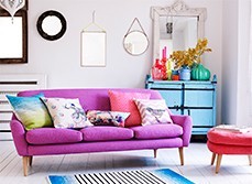 colourful living room