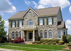 A stone parapet house