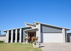 A house with slanting roof