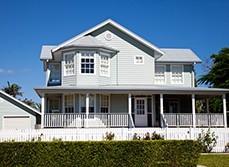 A Queen Anne Federation house in a sunny day
