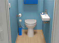 panoramic image of bathroom,