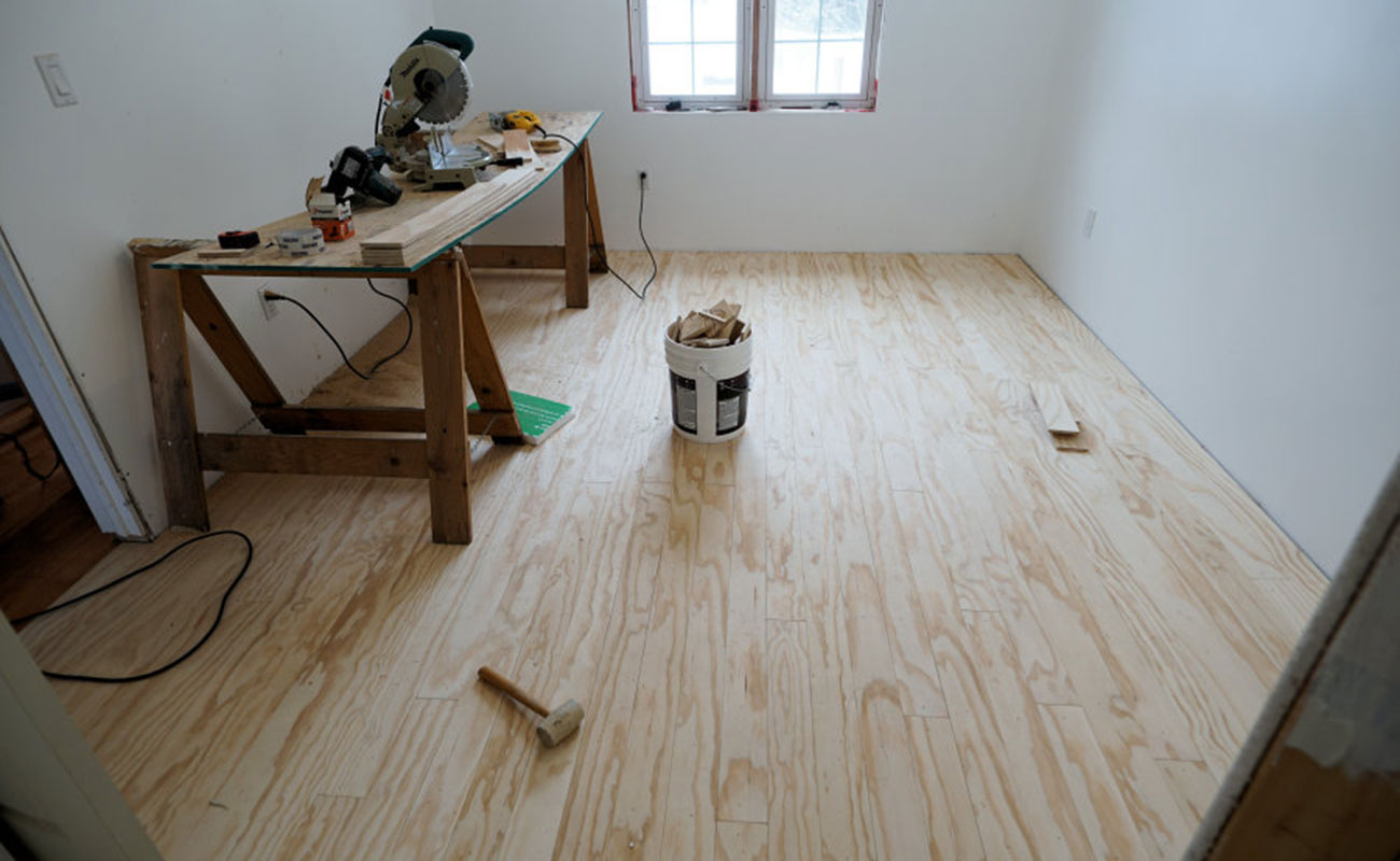 plywood floor