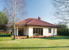 A large bungalow from outside
