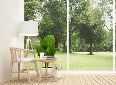 floor-to-ceiling aluminium windows