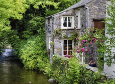 Riverside English cottage