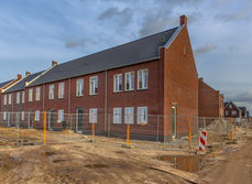 A row of new build properties