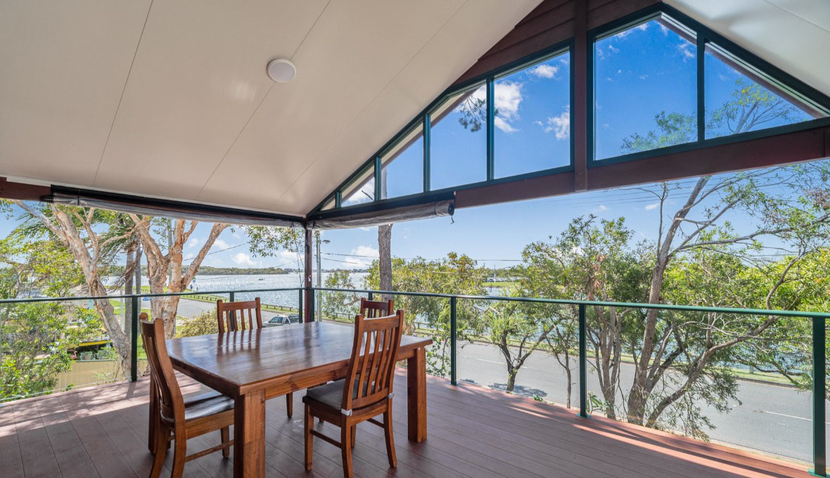 A glazed extension with beautiful view